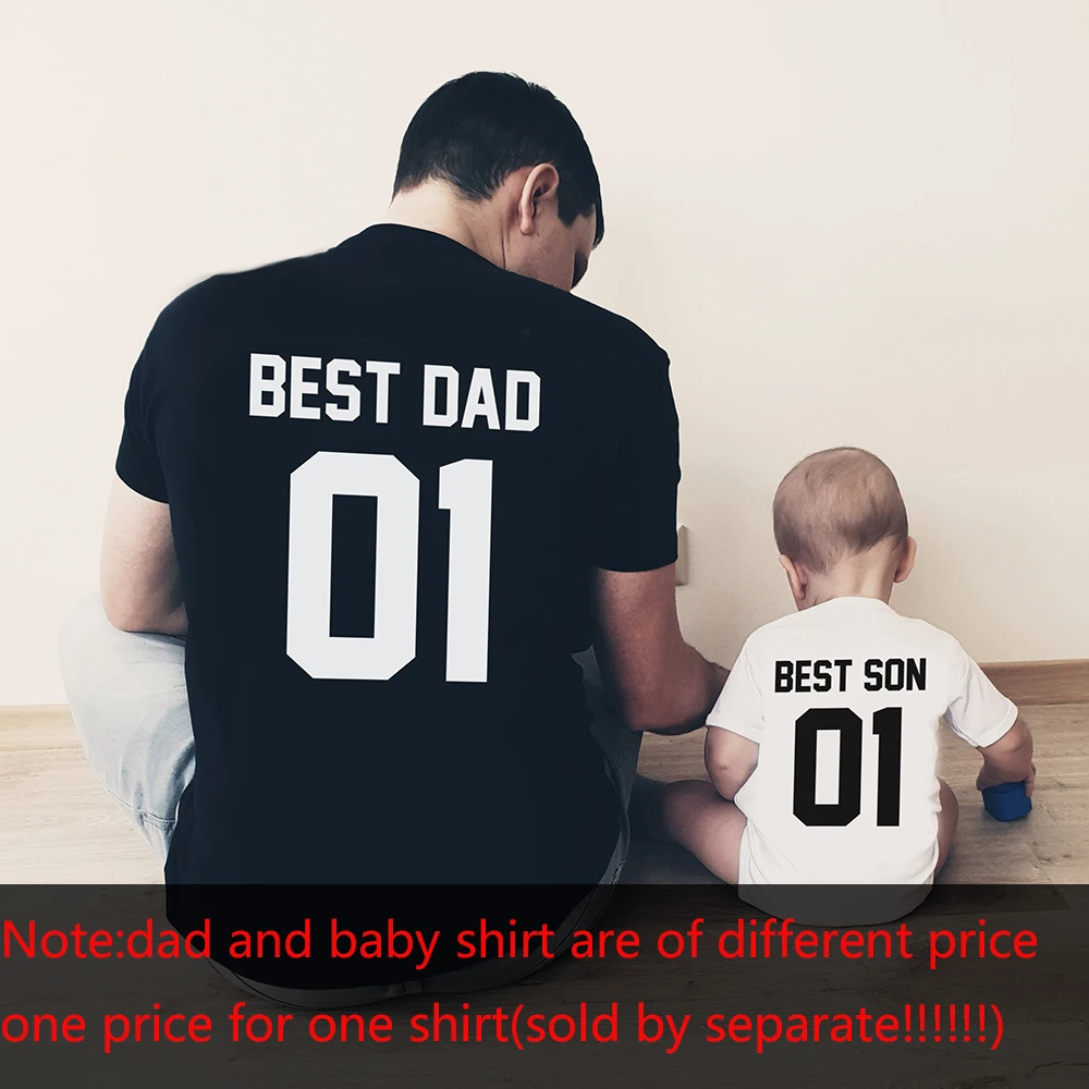 Father and Son Best Friends for Life Family Matching Family Look T Shirt Baby Dad Matching Clothes Father and Son Matching 5