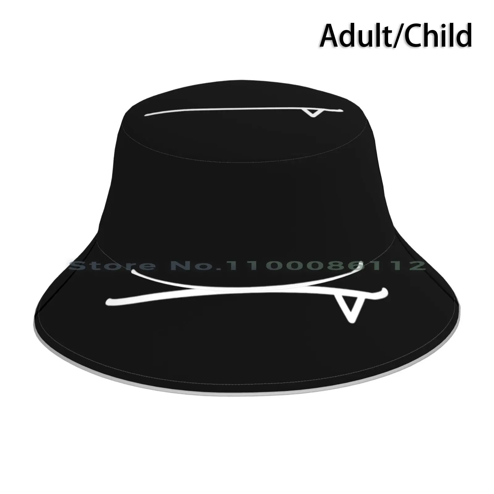 Black Fang Bucket Hat Sun Cap Anime Hentai Mask Fang Ecchi Cosplay