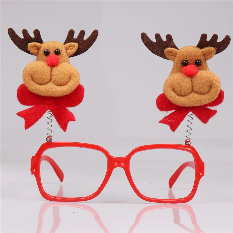 Funny Decorative Christmas Glasses Frame Novelty Christmas Costume Decorations Gifts For Children And Adults