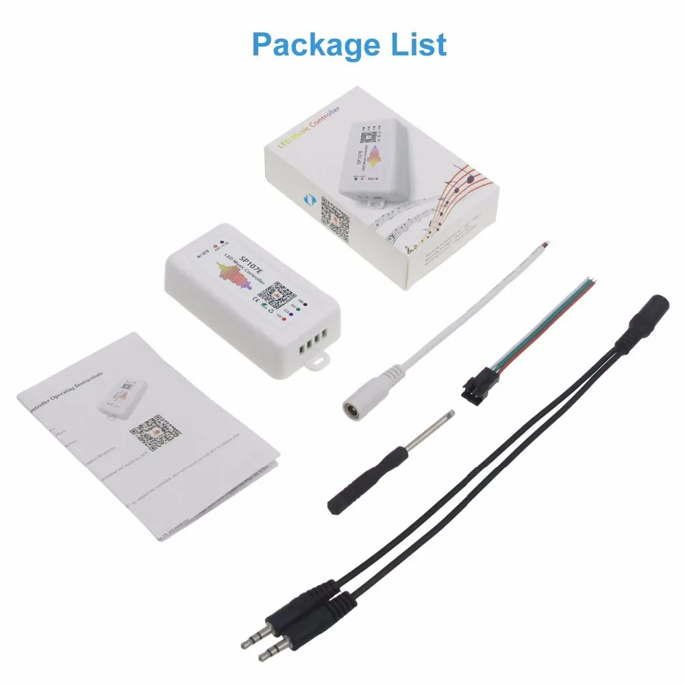 Wifi RGB SP107E pixel IC SPI музыкальный bluetooth контроллер для WS2812 SK6812 SK9822 RGBW APA102 LPD8806 полосы DC5-24V