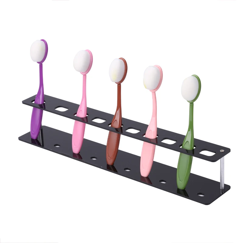 Smooth Blending Brushes 5/10 Holes Brush Holder Rack Drawing Painting Brushes Flat Kit Ink Application Tool for DIY Cards Making