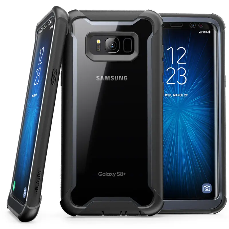 I-BLASON чехол для samsung Galaxy S8, 5,8 дюймов, серия Ares, полный корпус, прочный, прозрачный, бампер, чехол со встроенной защитой экрана