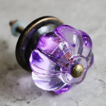 

1pcs Pastoral Country American Retro Color Clear Crystal Acrylic Hand Child Princess Room Drawer Drawer Pulls Furniture Handles