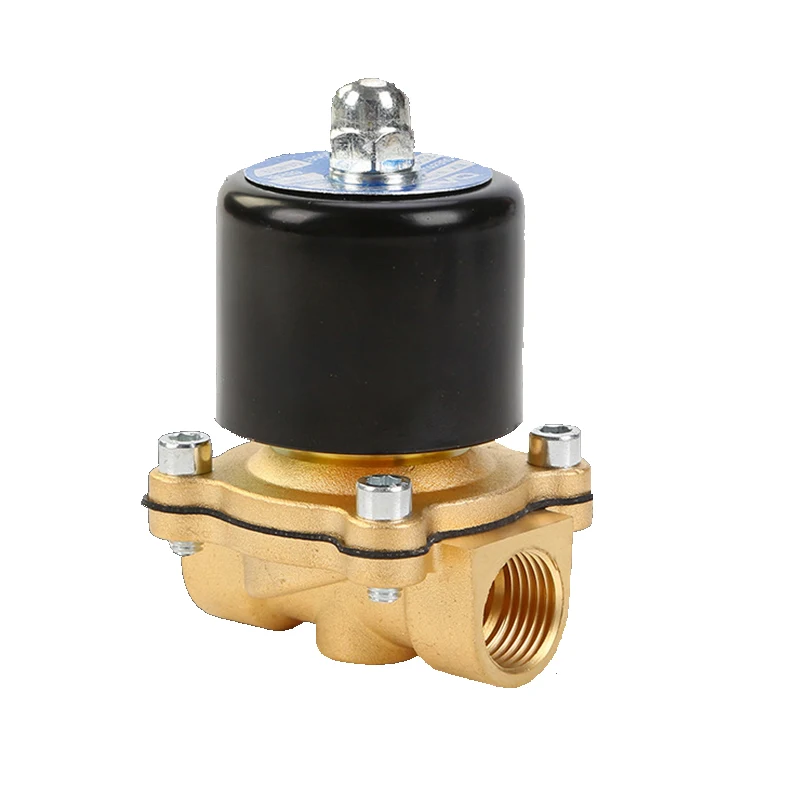 Free Shipping DN08 DN10 DN15 DN20 DN25 1/4&quot 3/8&quot 1/2&quot 3/4&quot 1&quot Solenoid Valve 12V 220V Pneumatic for Water Oil helium gas |