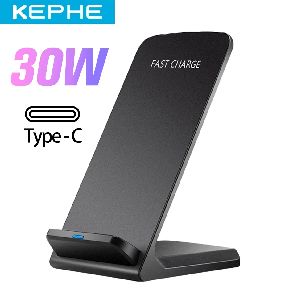 phone charger 30W QI Wireless Charger Quick Charge 3.0 Fast Charging for iPhone 8 10 XR Samsung S10 S9 S8 2-Coils Stand 5V/2A & 9V/1.67A usb charger 12v