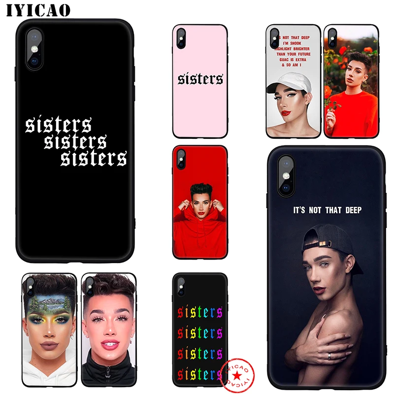 IYICAO James Charles Soft Case for iphone 11 Pro Xr Xs Max 6 6s 7 8 Plus 5 5s Se Silicone TPU |
