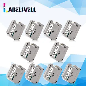 

Labelwell 10Pcs MK231 12mm Label Tape Compatible for Brother M-K231 MK 231 MK-231 P-touch Printer Black on White Pattern Ribbon