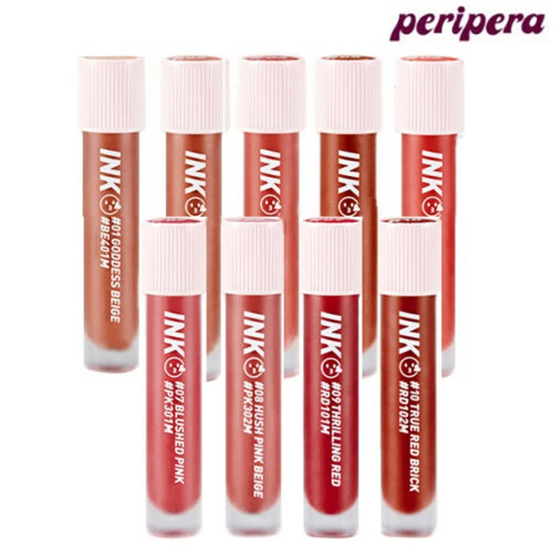 

PERIPERA Ink Matte Blur Tint 3.8g Waterproof Matte Liquid Lipstick Long lasting Lip Gloss Makeup Nude Lip Tint Korea Cosmetics