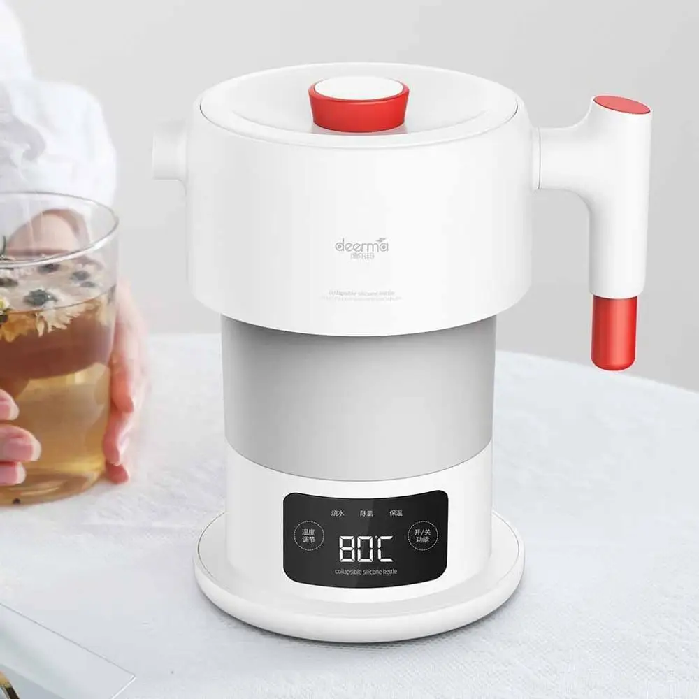

YOUPIN Deerma DEM-DH207 850W/0.6L Portable Travel Folding Electric Kettle Smart Touch Chlorine Removal Insulation Pot