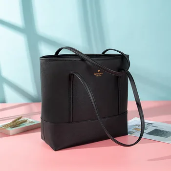 

2020 European and American new cross pattern leather handbag big bag shoulder bag large capacity women luxury tote bags black