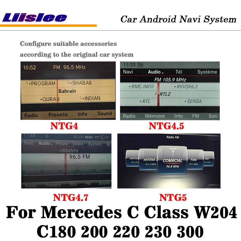Liislee Android для Mercedes C Class W204 C180 C200 C220 C230 правый руль стерео автомобильный экран Carplay gps Navi карта навигации