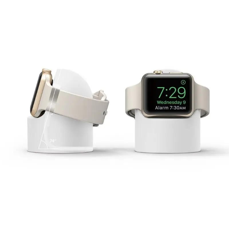 Зарядное устройство гору силиконовый держатель Dock для Apple Watch Series 4/3/2/1 44mm/42mm/40 мм/38 мм зарядный кабель