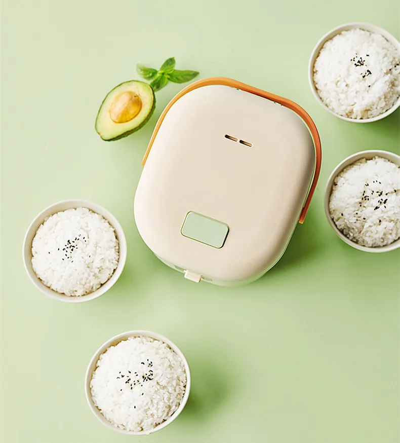 220V 1.2L Electric Rice Cooker Multifunctional Household Heating Box Non-stick Mini Multi Cooker 3 Color Available