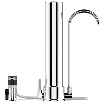 

Water Filter Desktop Stainless Steel Water Purifier Faucet Healthy Ceramic Cartridge Kitchen Water Tap Filter