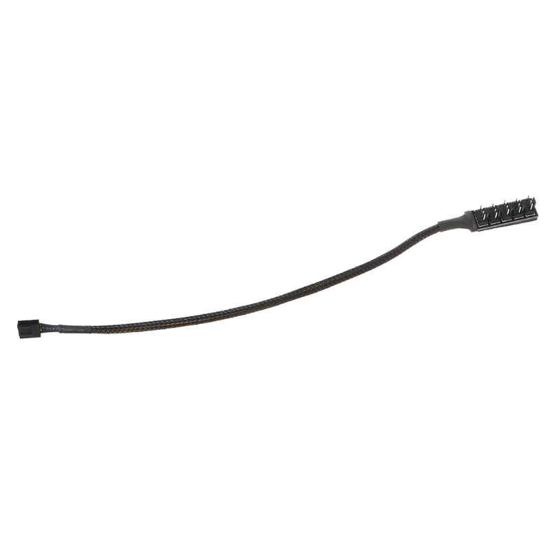 

1 To 5 4-Pin Molex TX4 PWM CPU Cooling Fan Splitter Adapter Braided Power Cable X6HB