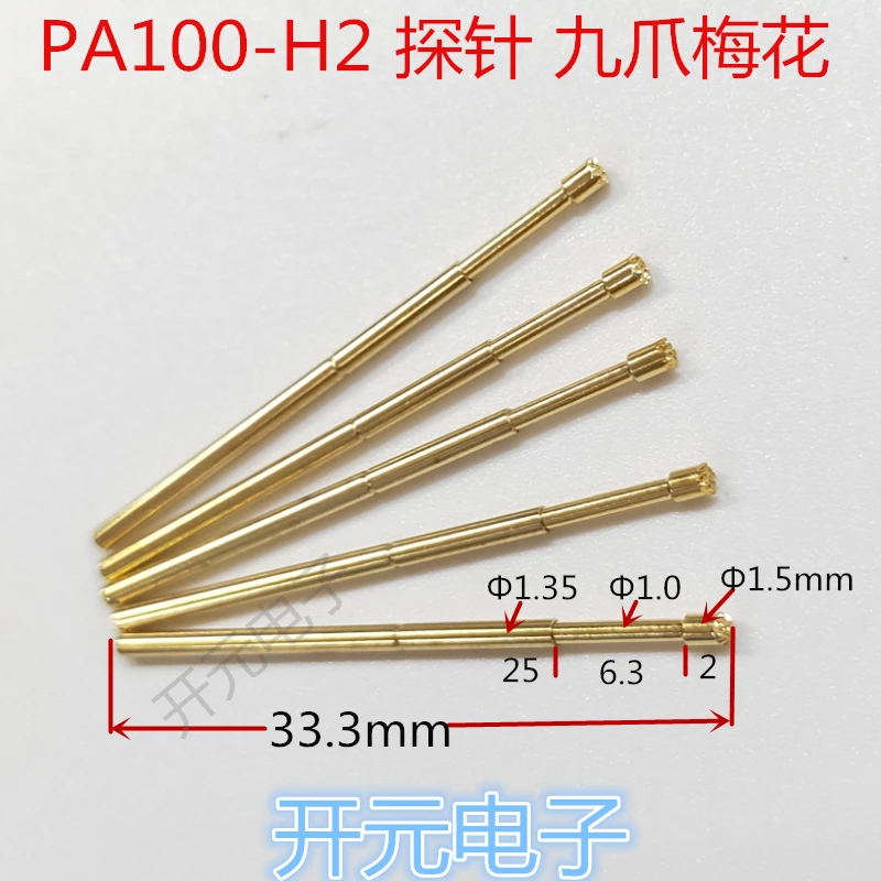 Pa100 H2 Gold Plated Nine Claw Plum Probe P100 H2 Probe 1 35 Gold Needle Test Kit Power Tool Accessories Aliexpress