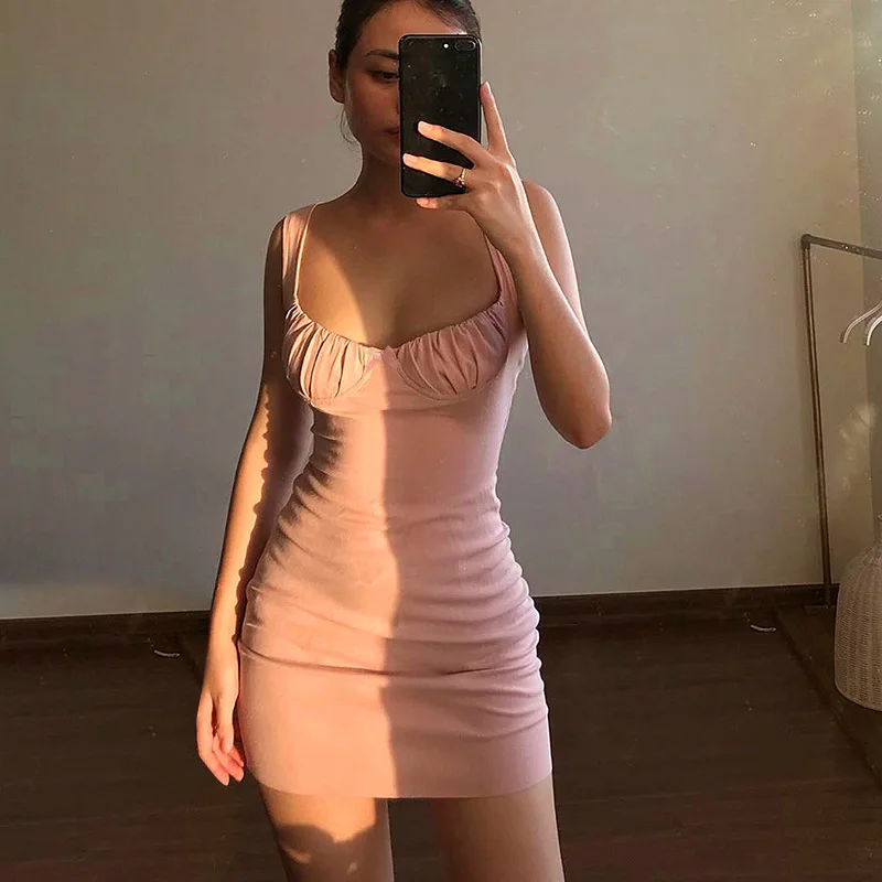 bodycon suspender dress