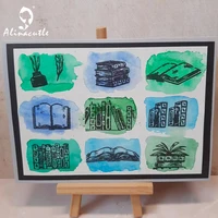 Alinacutle CLEAR STAMPS Book Library Knowledge DIY Scrapbooking Card Album Paper Craft Rubber Transparent Silicon Stamps 2