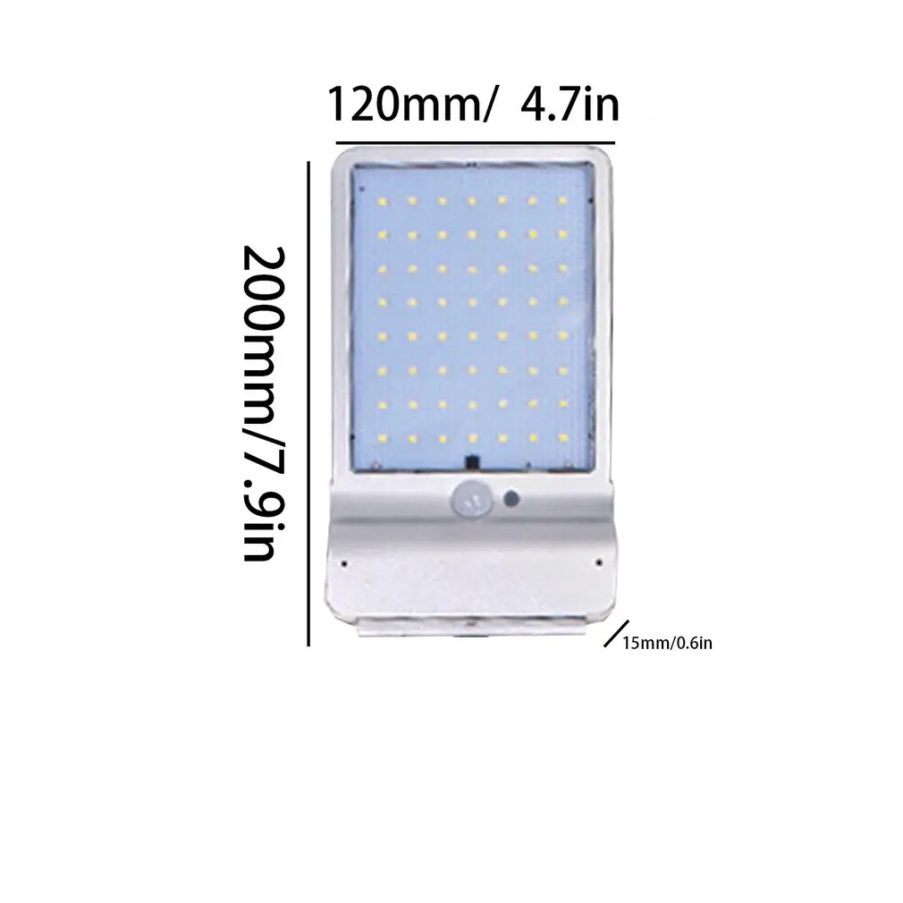 56LED Солнечная лампа индукция человека Открытый водонепроницаемый уличный светильник Настенный светильник инфракрасная индукция и шесть режимов освещения дистанционное управление