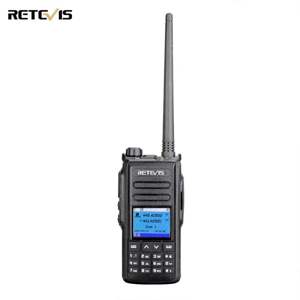 Retevis RT72 DMR gps цифровая рация 5 Вт UHF VHF Двухдиапазонный двухсторонний радиоприемник 4000 CH SMS цифровой радиоприемник портативный радиопередатчик