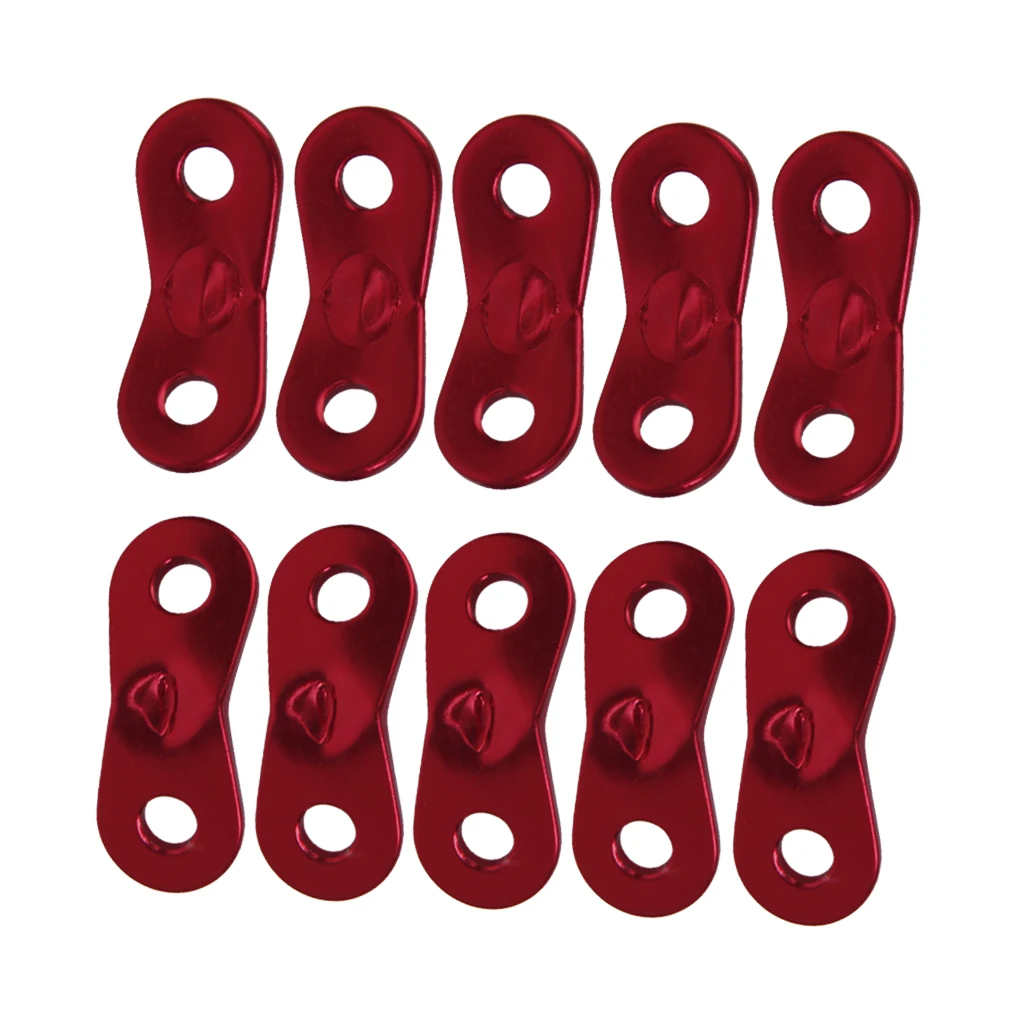 30x Outdoor Camping Aluminum Tent Guyline Cord Adjuster Hiking Backpacking