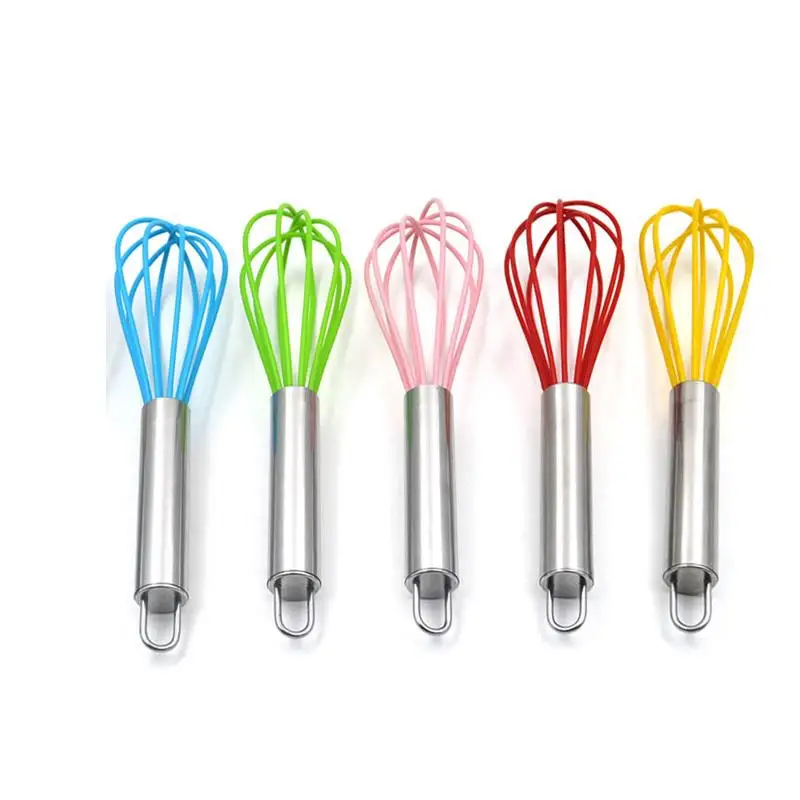 Kapmore 1pc Kitchen Egg Mixer Stainless Steel Manual Mini Egg Whisk Beater DIY Baking Tools Accessories Tools