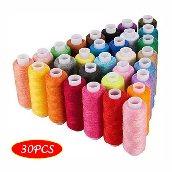 

Machine Embroidery Sewing Threads 30 Colors Polyester 250Yards Per Spools for Hand & Machine Sewing Craft Patch Steering-wheel80