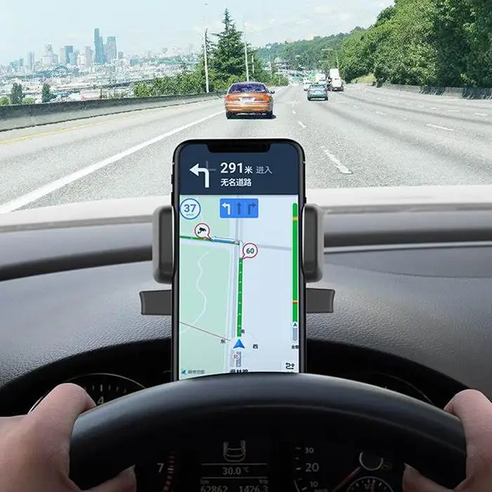 360 Вращение приборной панели автомобиля держатель Клип тип подставка для мобильного телефона черный, синий