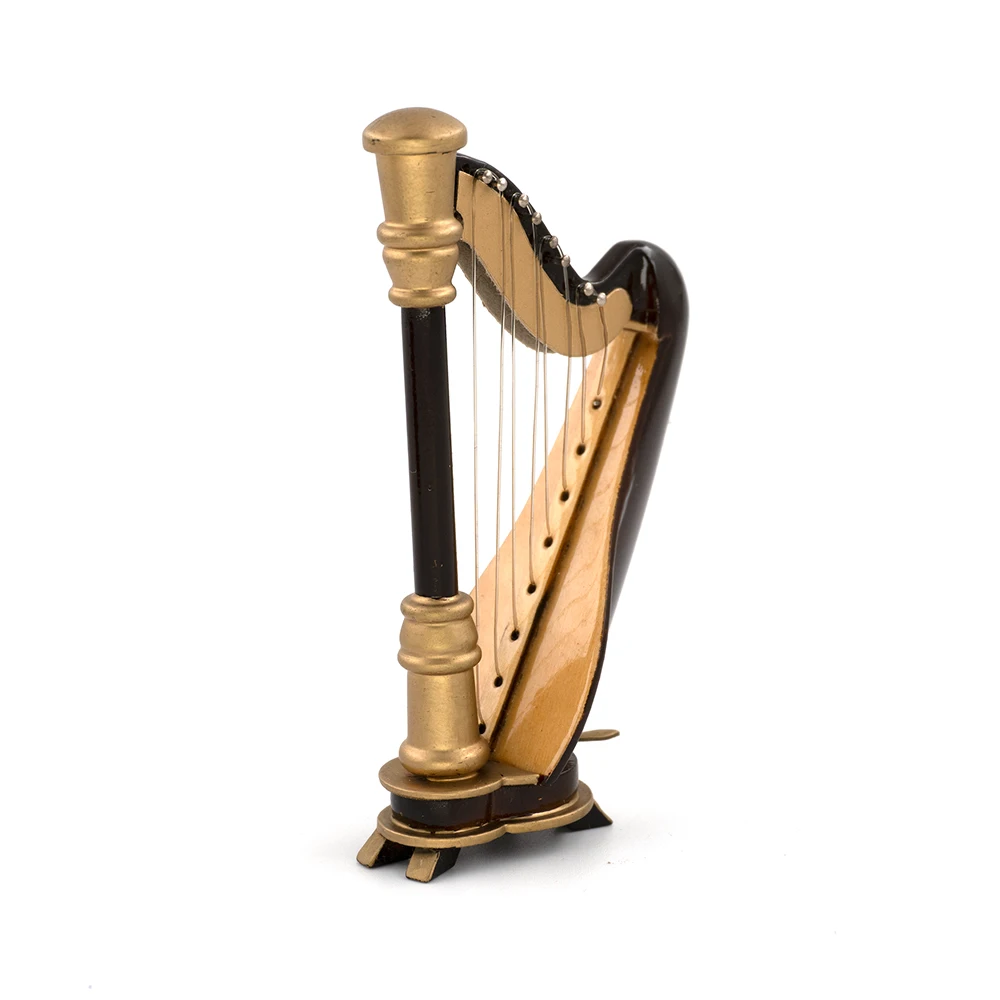 Miniatur Harfe Mini Musikinstrument Dekoration