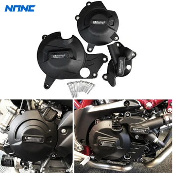

Motorcycle Secondary Engine Cover Protection Set Case for GBRaing for Suzuki SV650 2015-2019