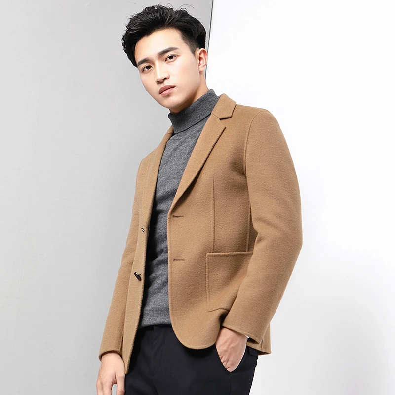 Casual wool coat mens Clearance