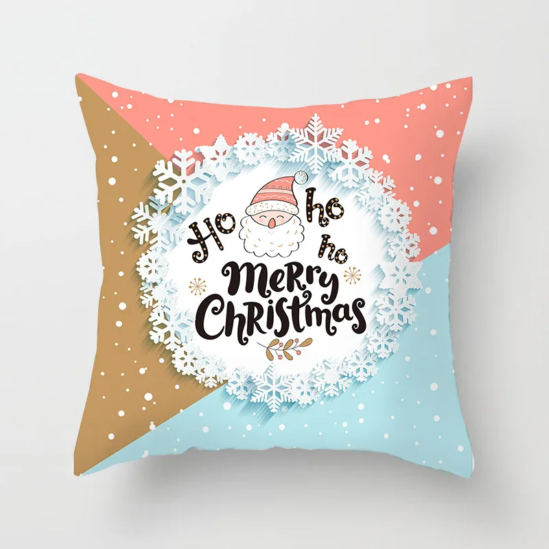 Веселый Рождественский чехол для подушки, украшения для дома, Navidad Noel, рождественские украшения, подарки, Рождество, счастливый год - Цвет: 26