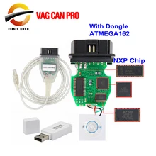 Vag pode pro v5.5.1 com dongle com a microplaqueta de ftdi ft245rl vcp obd2 relação diagnóstica cabo usb suporte pode barrar uds k linha