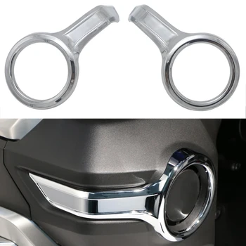 

Chrome Motorcycle Accessories Fog Light Trim Rings Case for HONDA Goldwing GL1800 2018-2020 2019