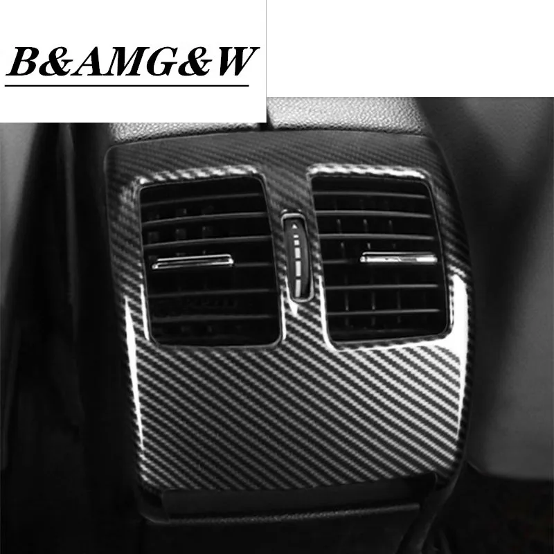 

Car styling Rear air conditioning vent frame outlet cover stickers Trim for Mercedes Benz C Class W204 Interior Auto Accessories