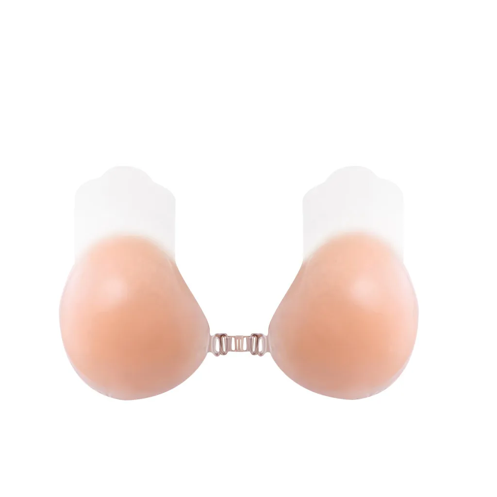 Women's Self Adhesive Nipple Breast Pasties Cover Sexy Silicone Invisible Bra Reusable Chest Sticker Lifting Chest Anti-Bulging
