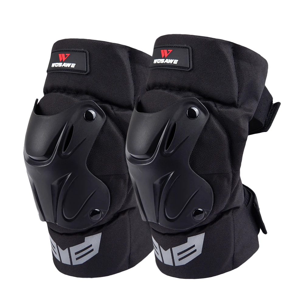 BC335 knee pads WOSAWE, Регулируемые Наколенники для мотокросса, езды на велосипеде, катания на коньках, катания на лыжах, наколенники, черные наколенники - Цвет: BC335 knee pads