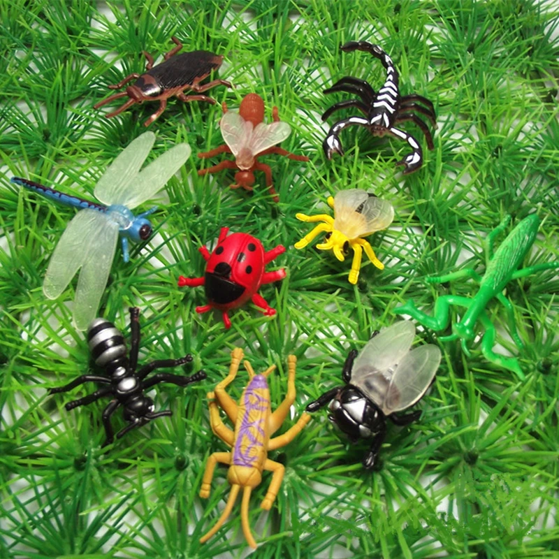 Plastic Bugs Volnau 13PCS Insect Toys Figurines - Realistic Bug ...