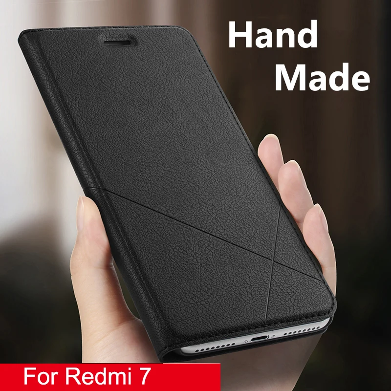 

Luxury Phone Case For Redmi 7 Mobile Phone Accessories Anti Falling PU Leather Flip Case For Redmi 7 Wallet Case Cover Bracket