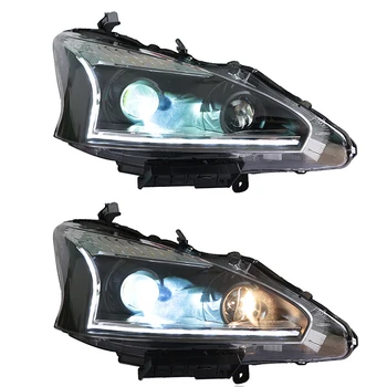 

1 Set Car Styling headlights for Nissan Teana Altima LED Headlight 2013-2017 DRL Hid Option Head Lamp Angel Eye Beam Accessories