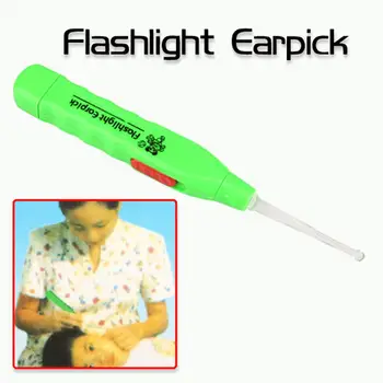 

Ear Wax Remove LED Flashlight EarPick Cleaner Tool Curette Electric Ear Cleaning Device Dig with 2 Earpick 1 Tweezers