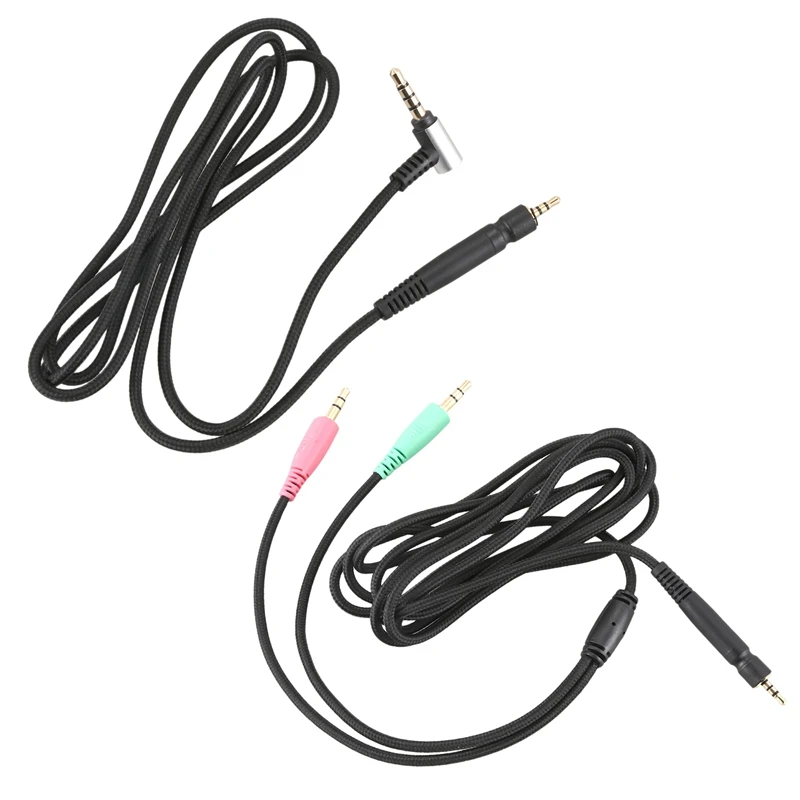 2 Pcs Replacement Cable for Sennheiser G4Me One Game Zero 373D Gsp 350 Headphones 2 Meters 1 2 Meters