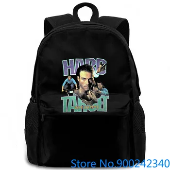 

vtg Hard Target Movie 1993 Jean Claude Van Damme All Over women men backpack laptop travel school adult student
