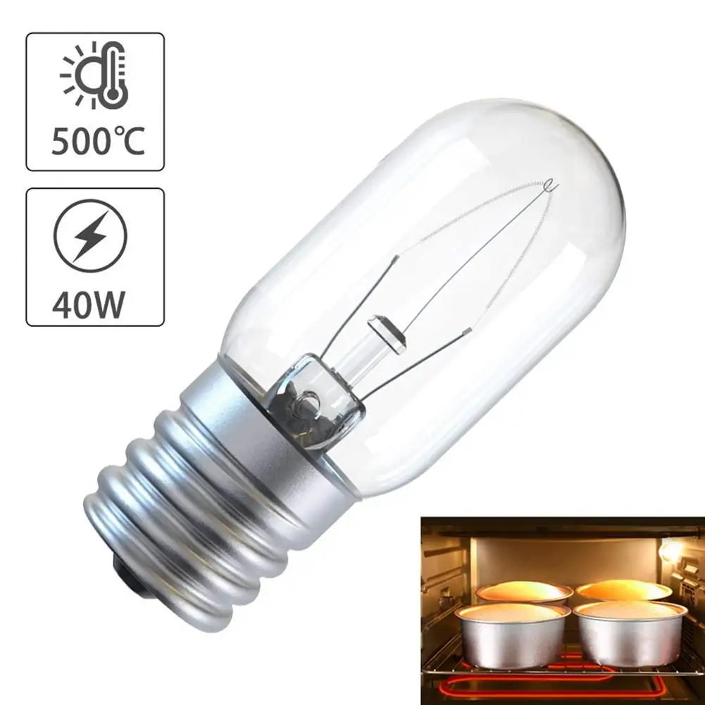 40w High Temperature Oven Bulb 300 Celsius Degree Microwave Light E17 Toaster/Steam Bulb Light 110-130V 360LM