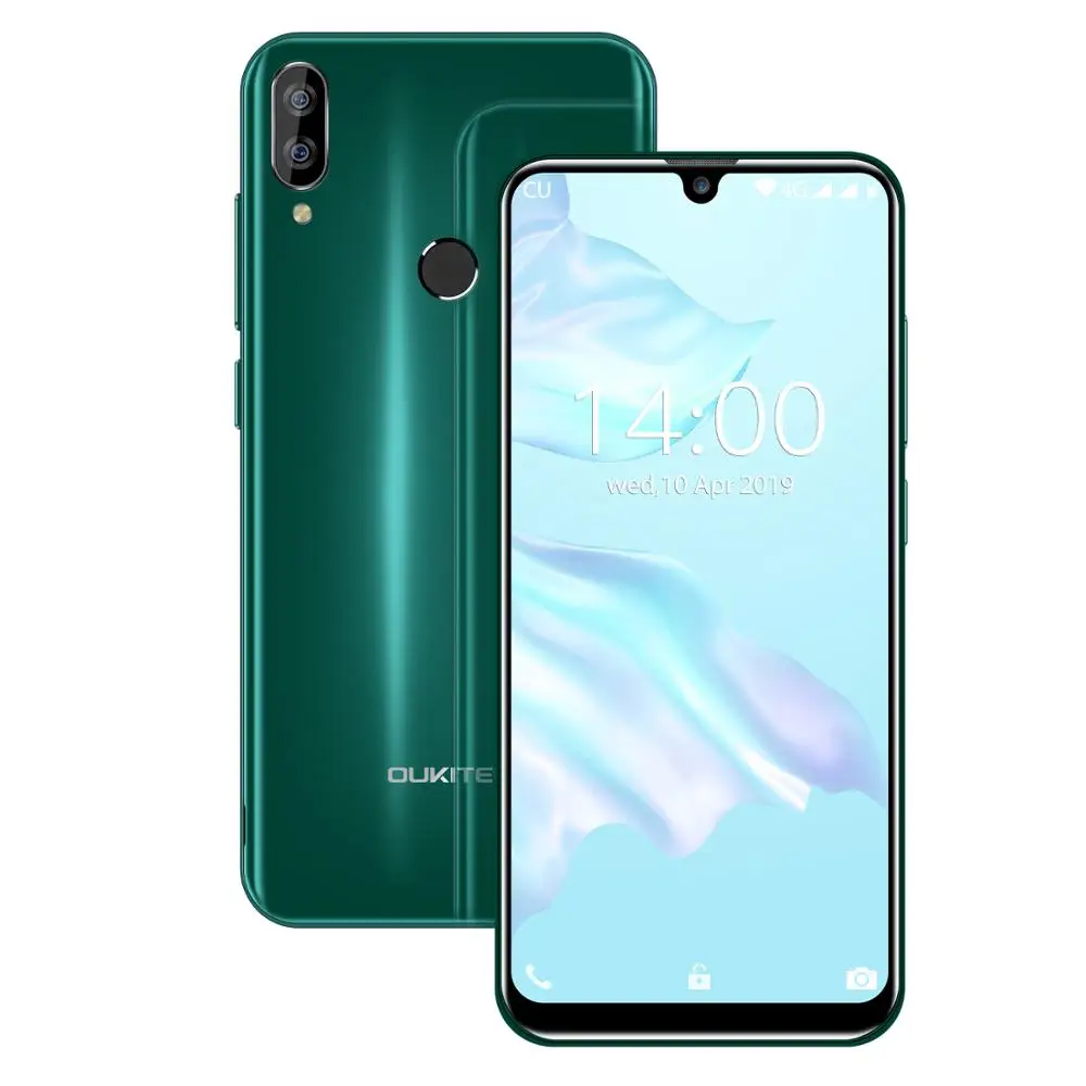OUKITEL C16 PRO 5,71 ''HD+ экран капли 4G смартфон MT6761P четырехъядерный 3 ГБ 32 ГБ Android 9,0 пирог лицо ID мобильный телефон 2600 мАч
