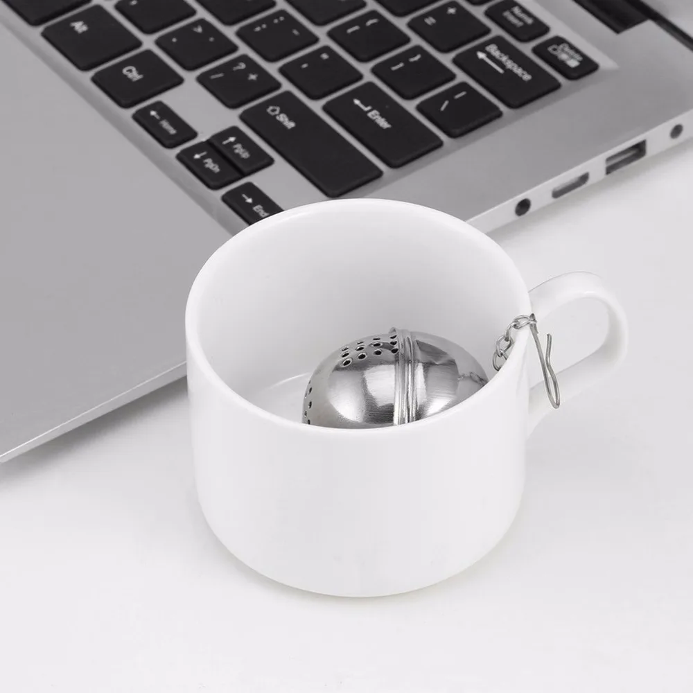 Hot DIY 51 100ml Stainless Steel Tea filter Strainer Teas Infuser Mesh Tea Locking Spice Egg 3