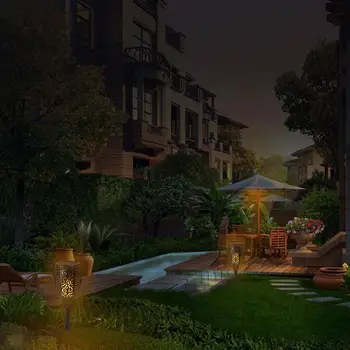 

Solar Landscape Lights Lawn Lamp Lawn Light Flickering Home Garden Durable Eco-Friendly
