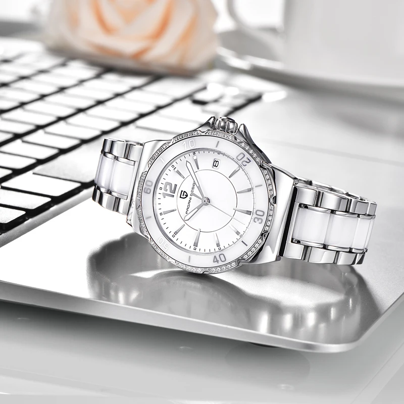 PAGANI Дизайн Женские часы Модные Роскошные наручные часы для женщин Простые кварцевые женские часы водонепроницаемые женские часы Montre Femme - Цвет: Розовый