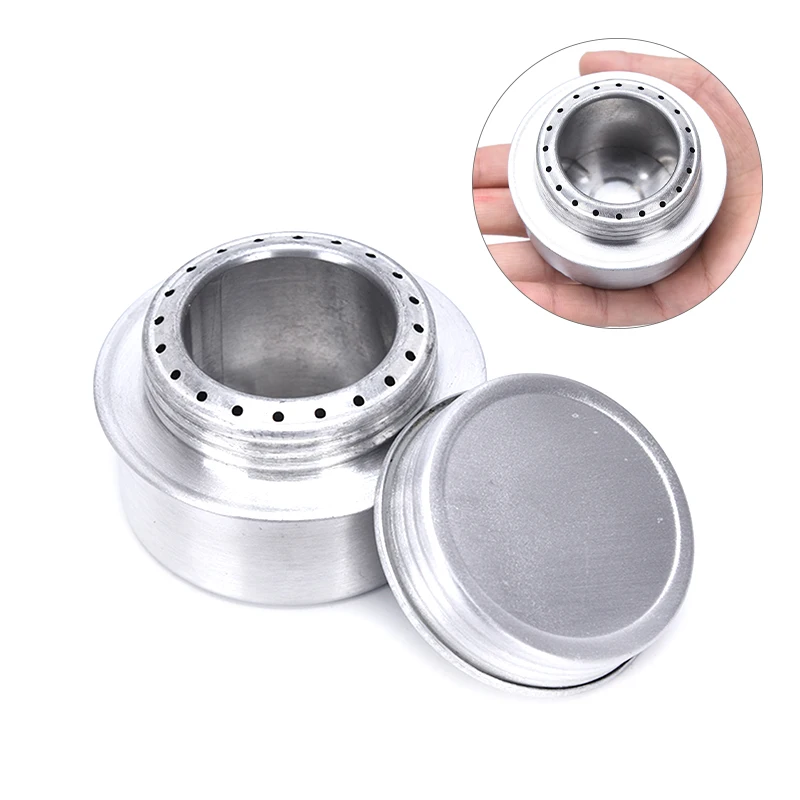 Portable Mini Aluminum Alloy Alcoho Stove with Lid Outdoor Camping Hiking Backpacking Cooking Alcohol Burner | Спорт и развлечения