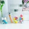 20ml 50ml 65ml 90ml Glass Storage Bottles with Silver Screw Cover Empty Sweets Vanilla Pill Food Perfume 6pcs 4